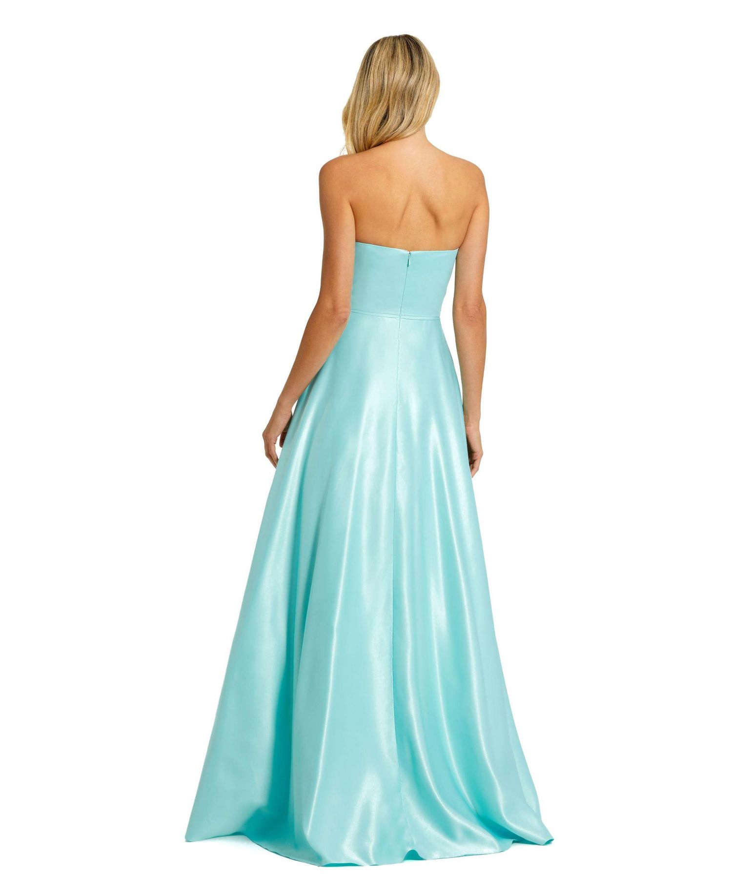 Women's Strapless A-Line Bow Ballgown