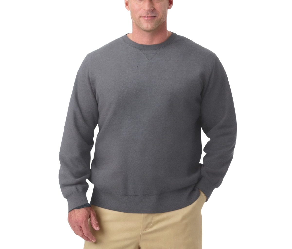 Men's Fleece Crewneck Sweatshirt - Dusty blue