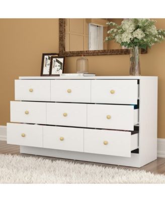 1 PC wood  Elegant Dresser With 9 Drawers - Dresser