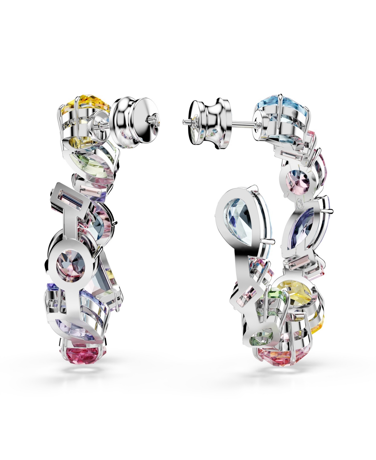 Swarovski Gema Crystal Hoop Earrings In Multicolored