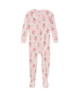 Toddler Girls' Snug Fit Footed Pajamas, 4-Pack, Dogs
