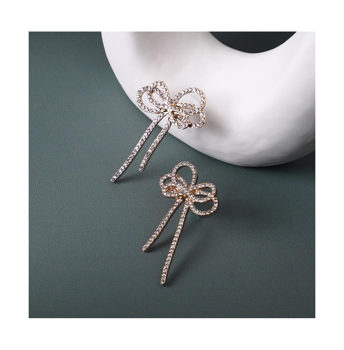 Sohi Women's Bow Drop Earrings