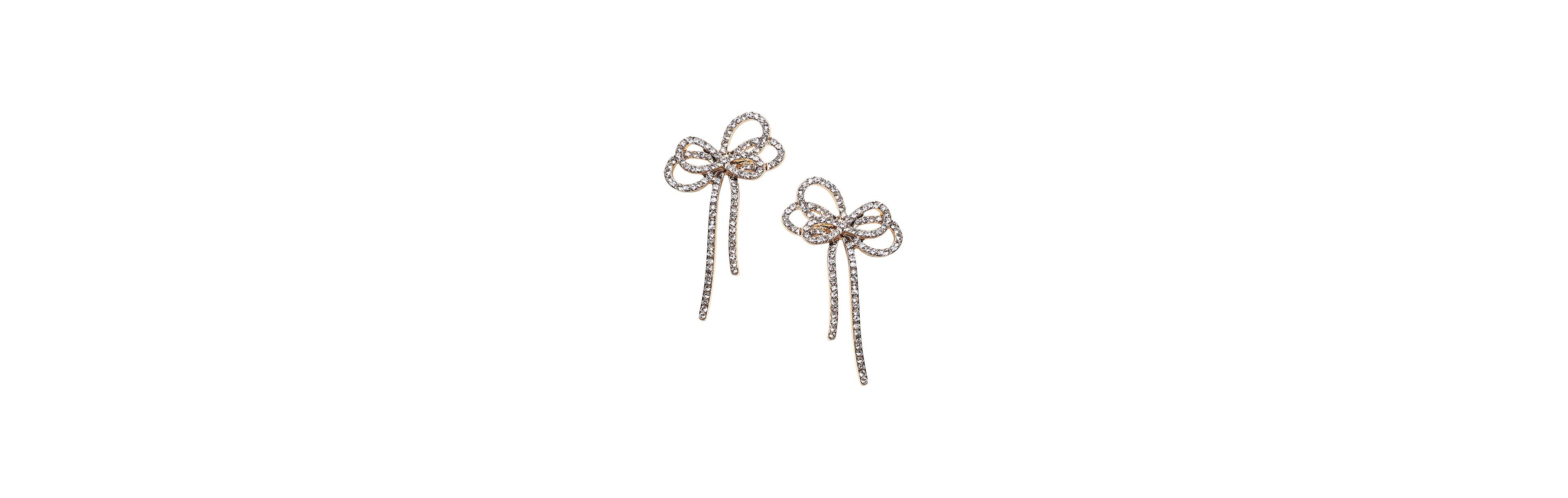 Sohi Women's Bow Drop Earrings