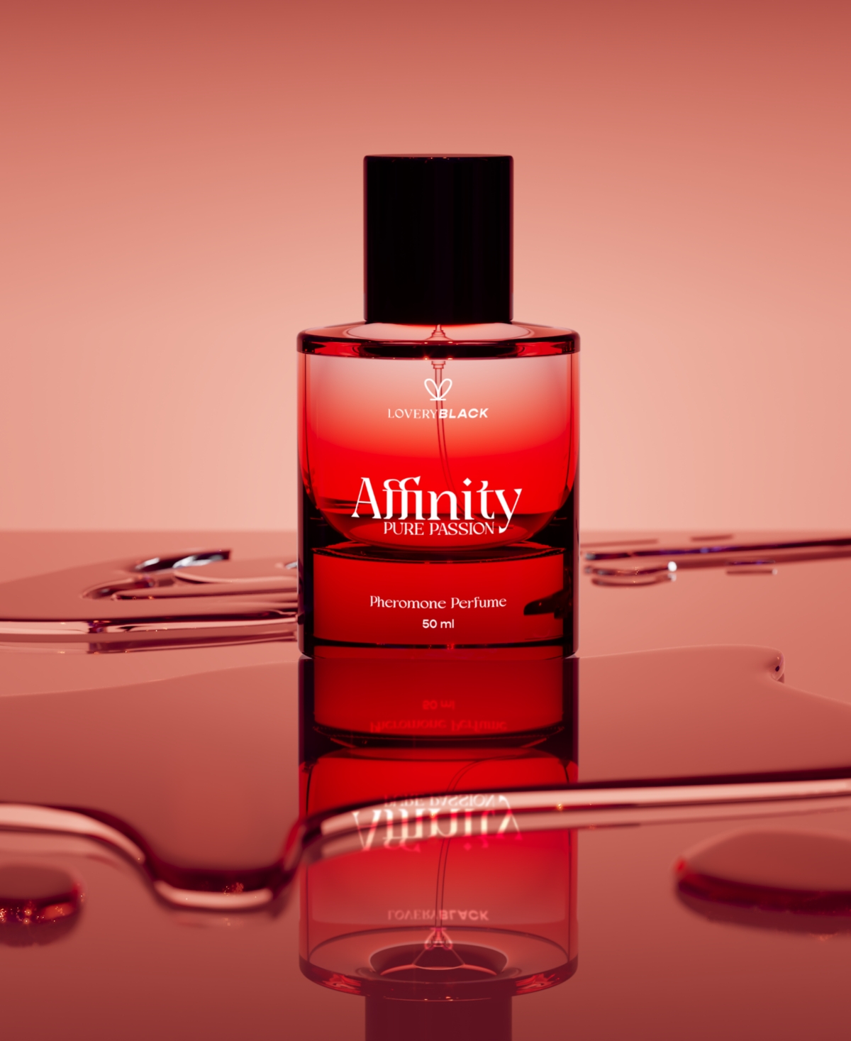 Lovery Black Affinity Pure Passion Pheromone Perfume, 1.7 Oz. In No Color