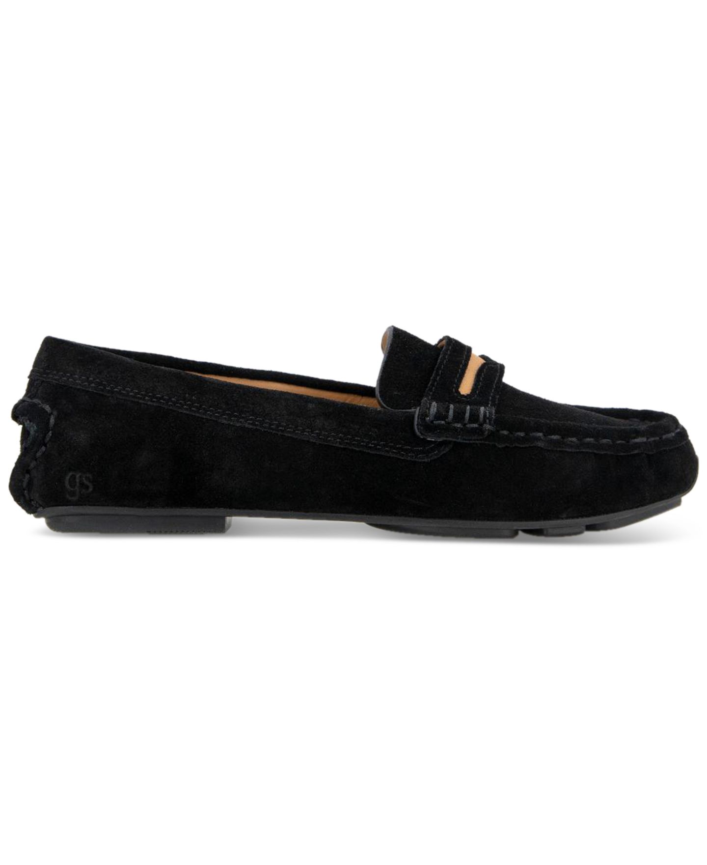 Женские туфли Gentle Souls Madison Loafer Flats, цвет: Чёрный замшевый — фото 2