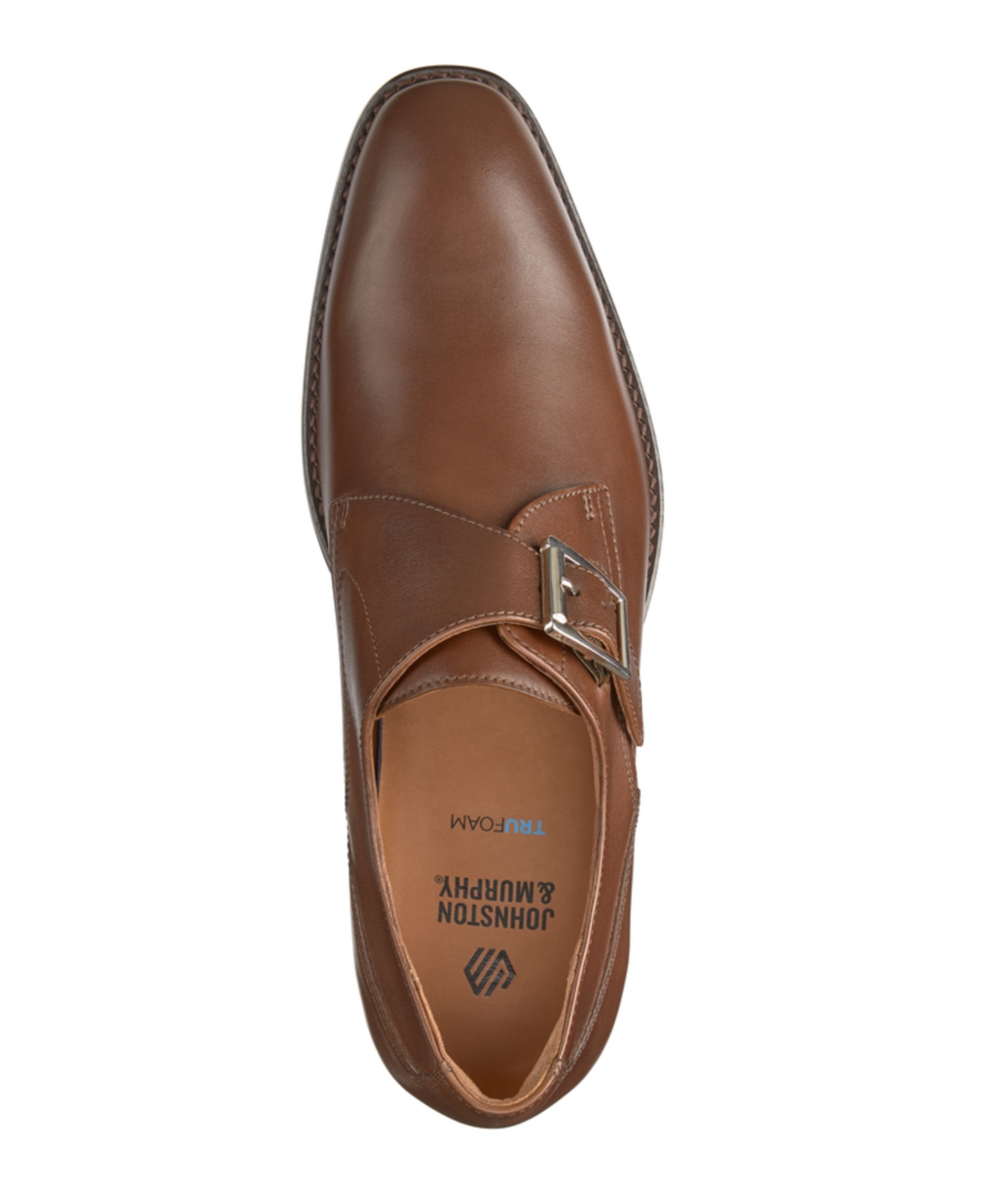 Johnston & Murphy Richland Monk Strap Shoe In Mahogany Full Grain
