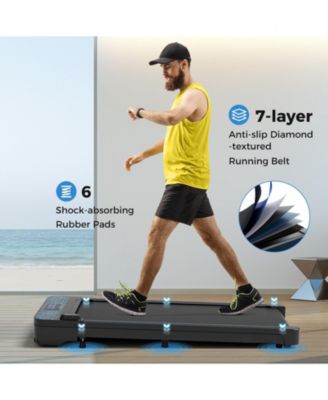 Walking Pad with 300 lbs Weight Capacity and Remote Control for Home