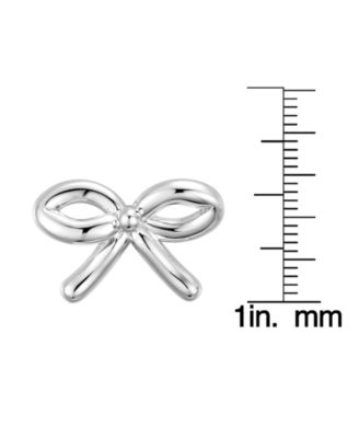 Gold-Plated Bow Stud Earrings