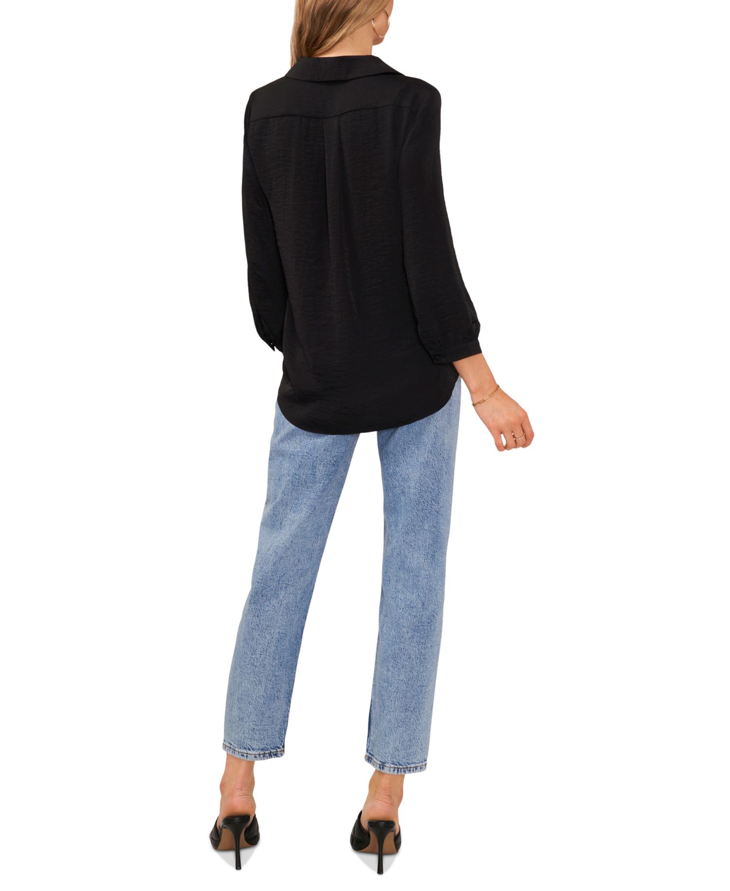 Women's Collared V-Neck Top