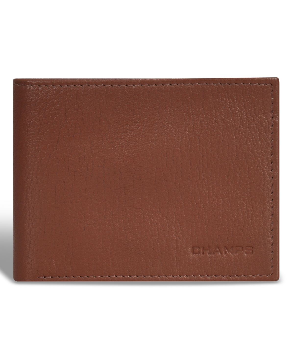 Shop Champs Men's Onyx Collection Leather Top Wing Wallet In Brown