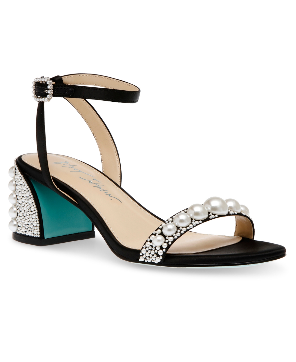 BETSEY JOHNSON WOMEN'S TINA BLOCK HEEL DRESS SANDALS 