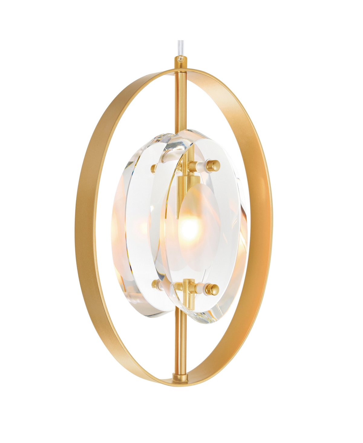 Shop Cwi Lighting 98" Metal Iris 9 Light Pendant In Sun Gold