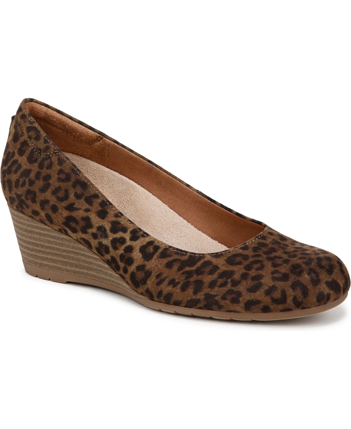 Женские туфли Dr. Scholl's Be Flex Round Toe Wedge Pumps, цвет: Леопардовый — фото 1