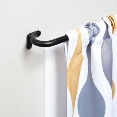 Curved Wrap Around Room Darkening Curtain Rod - 3/4 Inch for Enhanced Privacy and Noise Reduction