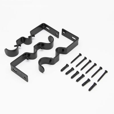 Kenney Mission 1-Inch Premium Double Curtain Rod for Layered Window Treatments