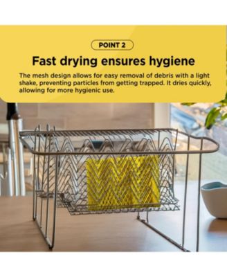 Kproduct4u K-CORNSSIL Potato & Vegetable Peeling PLA Scrubber, Yellow, 4 pcs