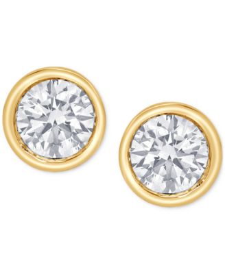 Certified Lab Grown Diamond Bezel Stud Earrings (3 ct. t.w.) in 14k Gold