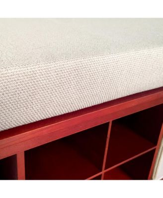 Solid Wood Entryway Bench - 1 Bins & 2 Shoe Divider