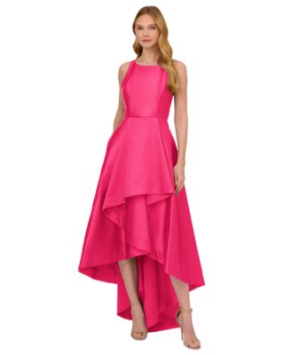 Women's High-Low Mikado Sleeveless Gown