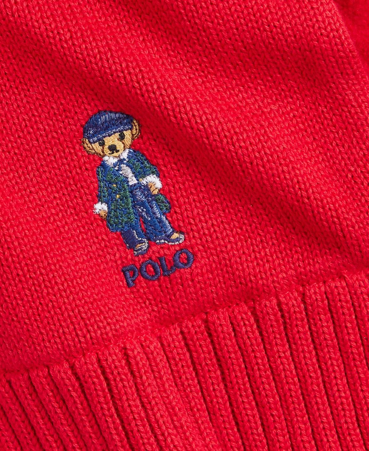 Polo Ralph Lauren Big Girls 2-Pc. Polo Bear Cotton-Blend Hat and Scarf Set