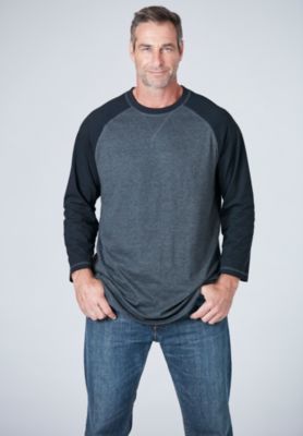Big & Tall by KingSize Crewneck Raglan Tee