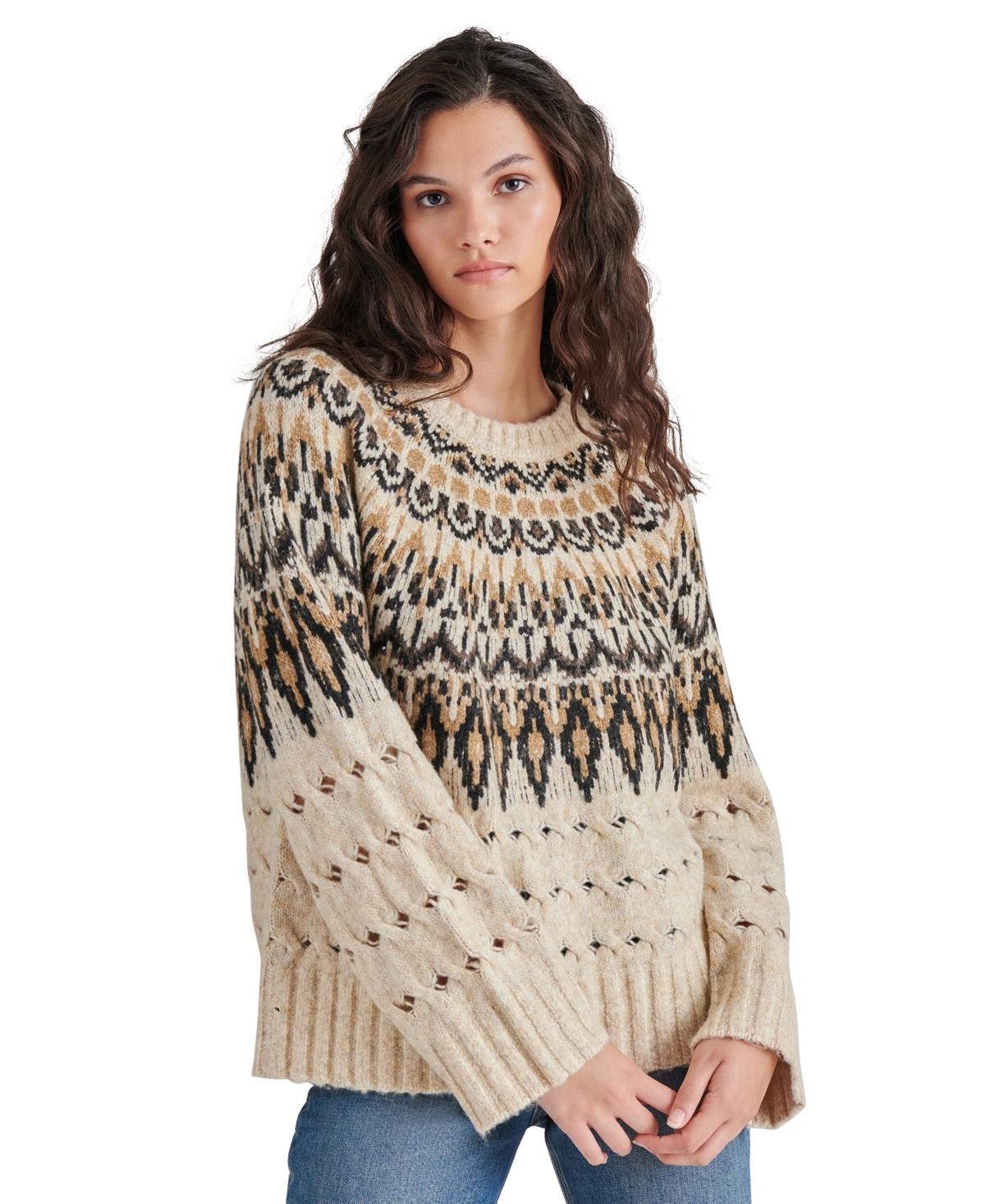 Women's Suzette Fair Isle Sweater - Black Multi
