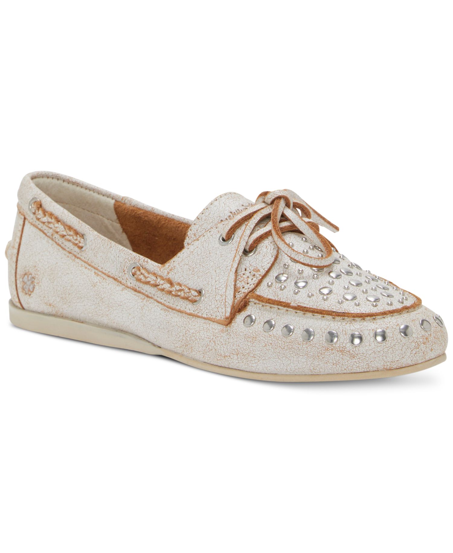 Women's Timini Studded Moccasin Boat Shoe Loafers