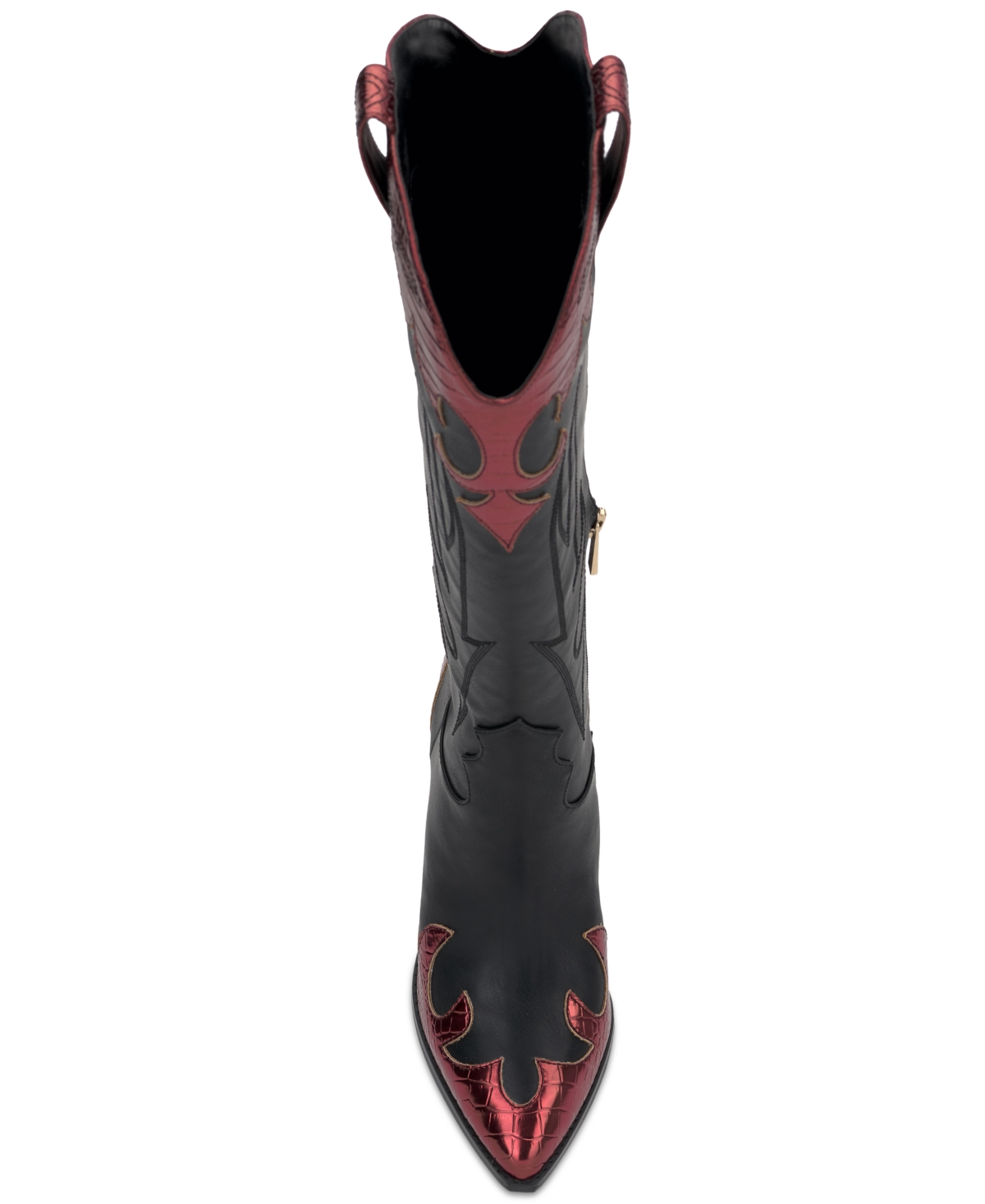 Jessica Simpson Women's Rhetta Flame Knee-High Cowboy Boots -Oxblood