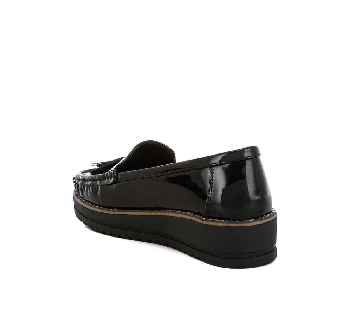 Strelka Tassel Detail Flatform Loafers