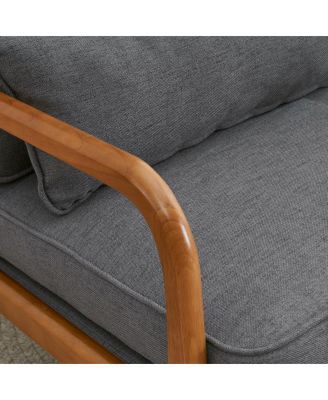 Upholstered Single Lounge Chair, Stylish Indoor Accent Chair for Living Room