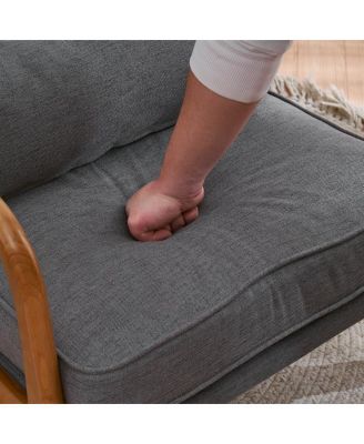 Upholstered Single Lounge Chair, Stylish Indoor Accent Chair for Living Room