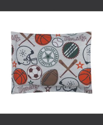 League Sports Gray 4-Piece Microfiber Comforter Set - Full