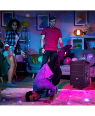 PWMA1099A – 10" Portable Bluetooth Speaker System with 600W Power, Rechargeable Battery, Wireless Mic, USB/Micro SD/FM, LED Display