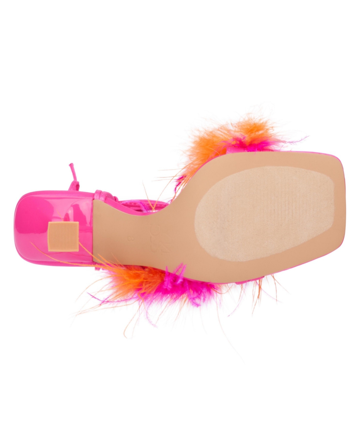 Women's Georgia Lace up Heel Sandal -orange