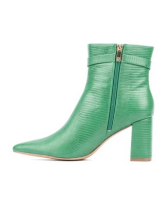 Women's Edena-Lizard Embossed Pointy Ankle Boot