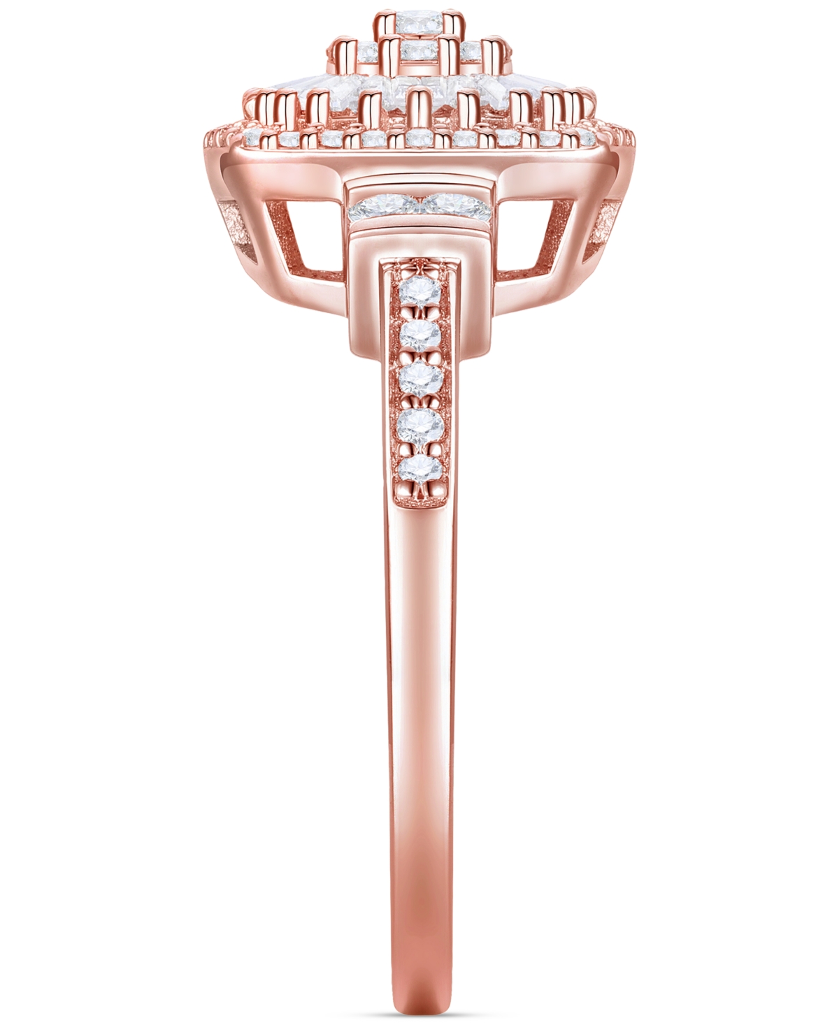 Diamond Vintage-Inspired Ring (1/2 ct. t.w.) in 14k White, Yellow or- Rose Gold