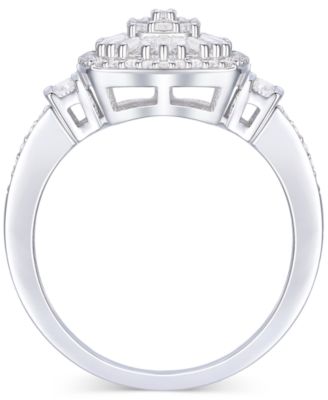 Diamond Vintage-Inspired Ring (1/2 ct. t.w.) in 14k White, Yellow or Rose Gold 