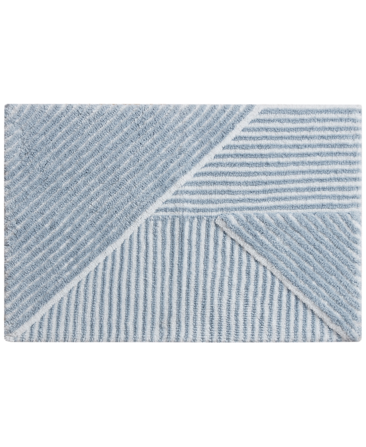 DECOR STUDIO LUNA STRIPE SKID-RESISTANT BATH RUG, 20" X 30" 