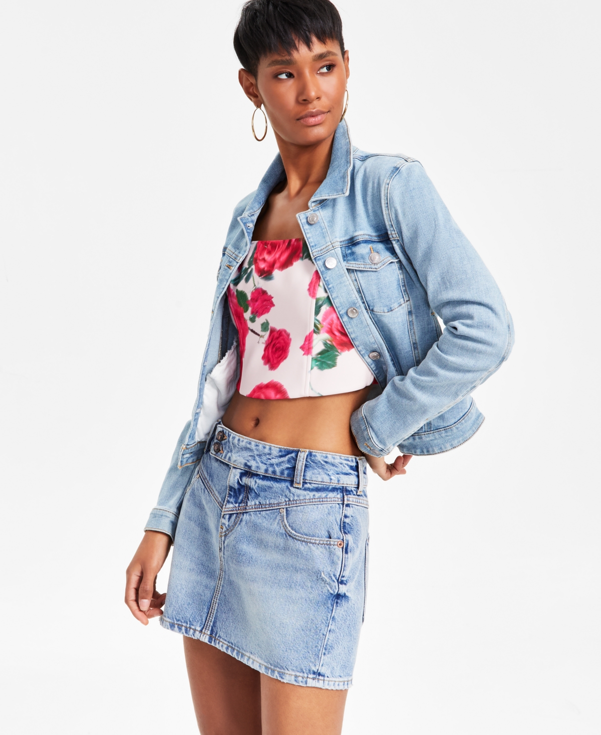 Guess Women's Nani Denim Mini Skirt