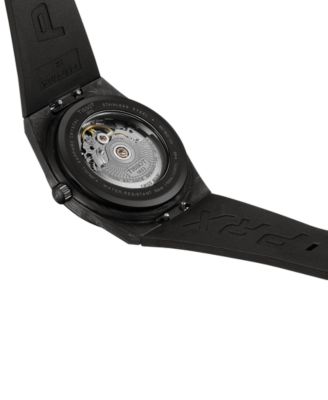 Men's Swiss Automatic PRX Powermatic 80 Black Rubber Strap Watch 40mm