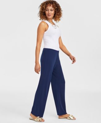 Women's Wide-Leg Pull-On Pants, Regular & Short Lengths