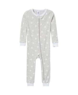 Baby Girls Snug Fit Footless Sleep & Play, 3-Pack, Moose & Trees