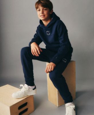 Toddler and Little Boys Essential Logo Embroidered Soft Fleece Hoodie