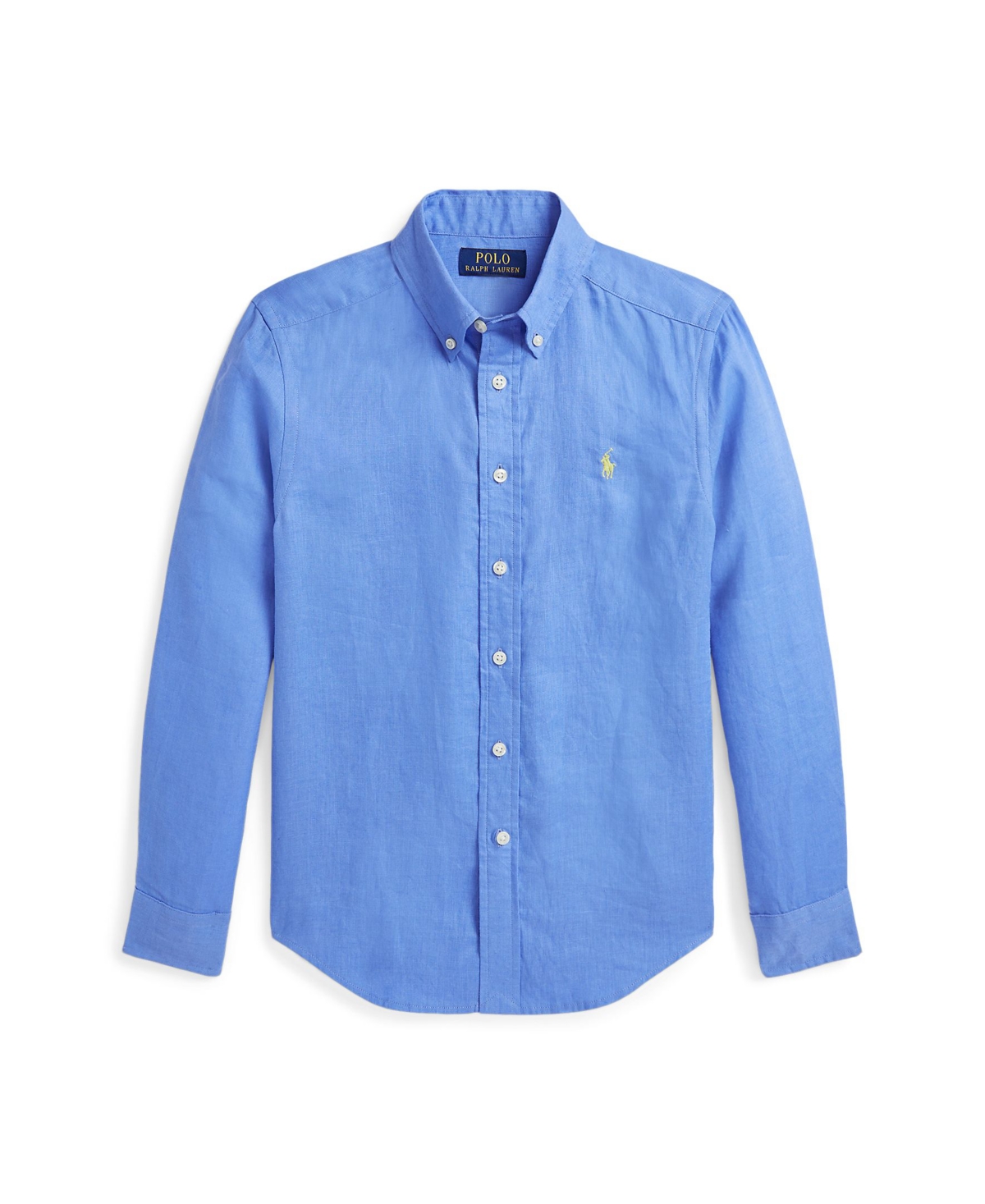 Polo Ralph Lauren Big Boys Linen Shirt In Harbor Island Blue