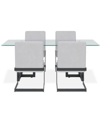Emila 5-Pc. Dining Set (Rectangular Table & 4 Chairs), Created for Macy's
