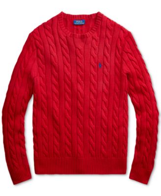 Men's Cable-Knit Cotton Sweater