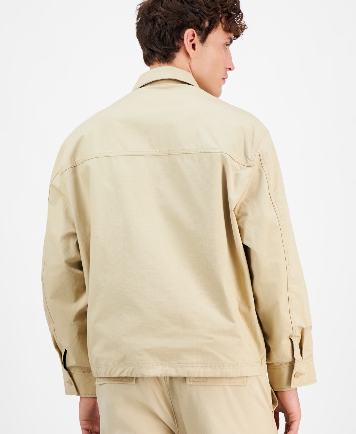 Hugo Boss Men's Bino Long Sleeve Four-pocket Zip-front Jacket In Medium Beige