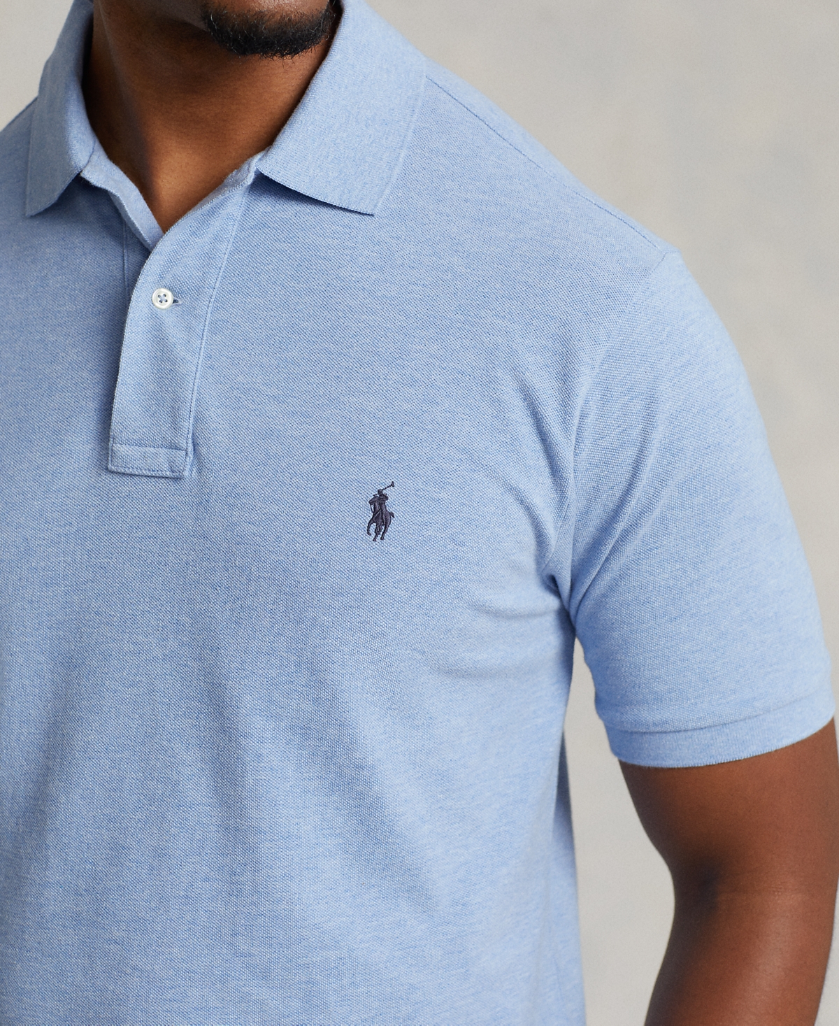Polo Ralph Lauren The Iconic Mesh Polo Shirt In Blue