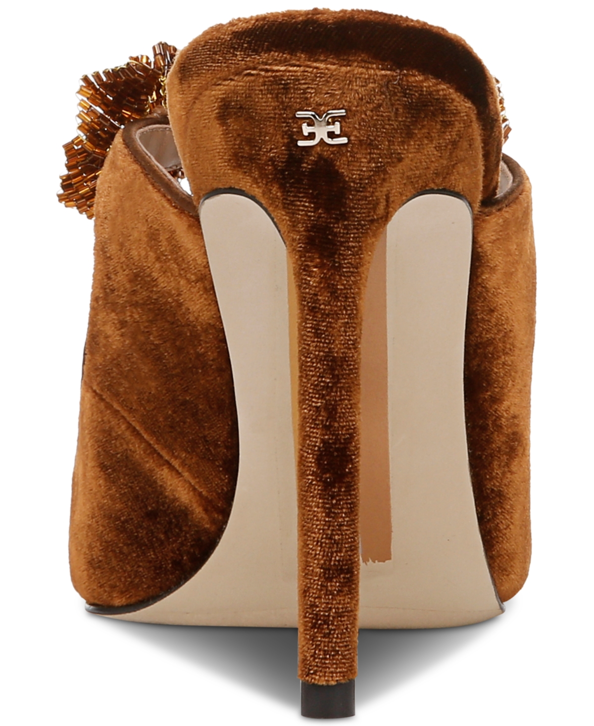 Sam Edelman Amelie Mule Pump Spiced Camel Brown In Spiced Camel Velvet