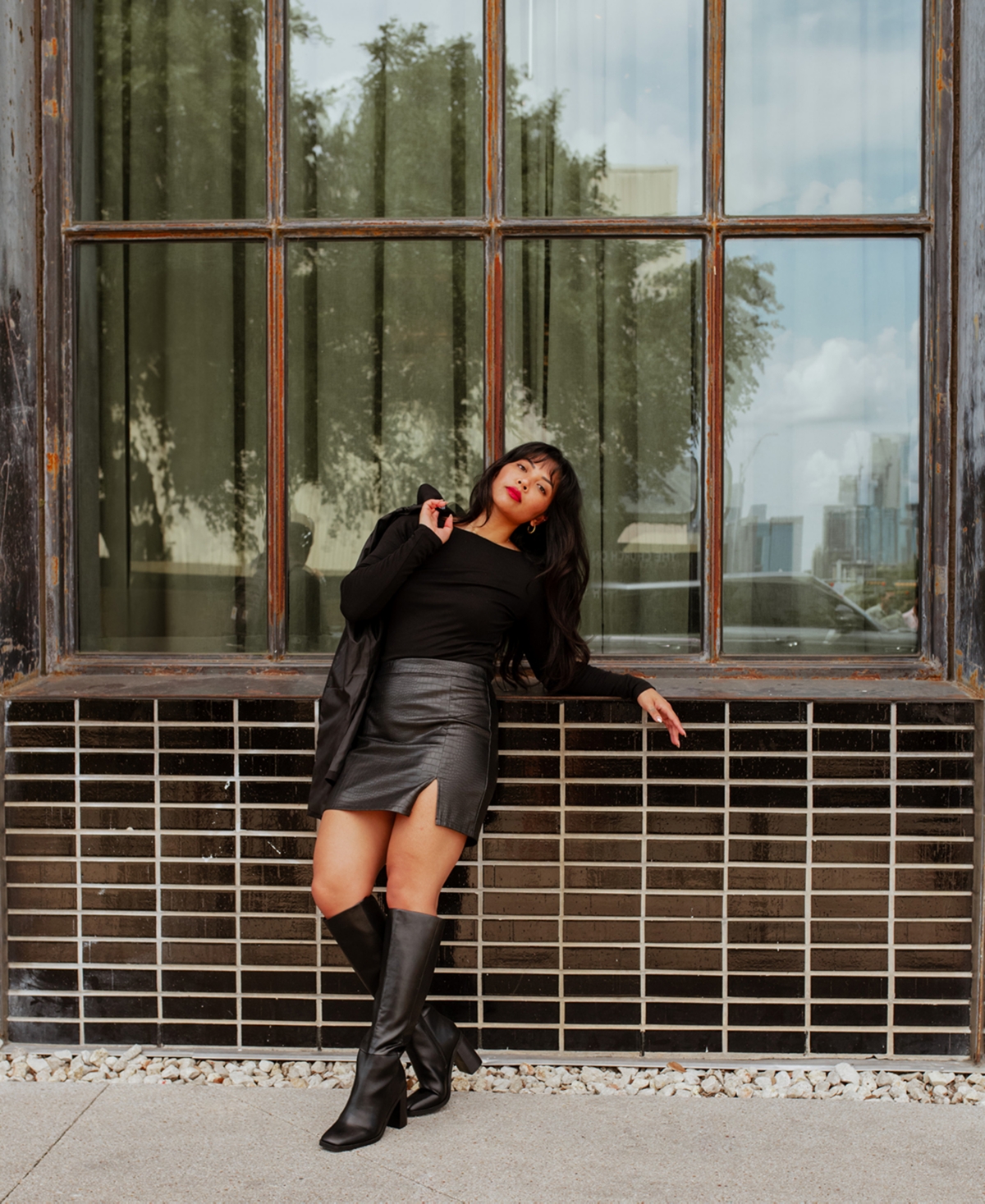 Dv Dolce Vita Women's Flapper Knee-High Block-Heel Dress Boots